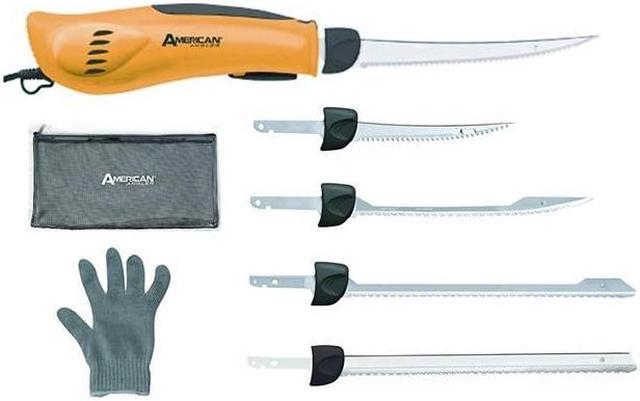 Ginsu 32352 American Angler PRO Professional Grade Electric Fillet Knife  Sportsmens Kit 
