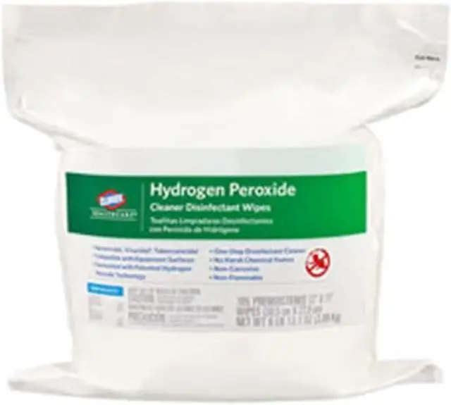 Main image of Clorox Healthcare CLO30827 Hydrogen Peroxide Cleaner Disinfectant Wipes Refill, 185 Count
