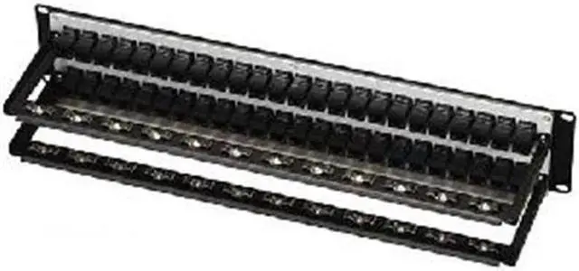 Alt view image 2 of 2 - Black Box JPM810A-R2 Box Feed-Through 48 Port Cat 5E Network Patch Panel - 48 X Rj-45