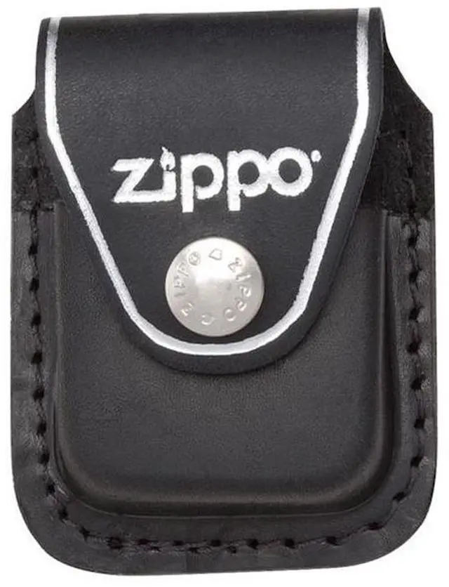 Alt view image 11 of 20 - Zippo ZO17060 Lighter Lighter Pouch Black Leather Attaches To Belt W/ Clip Thes