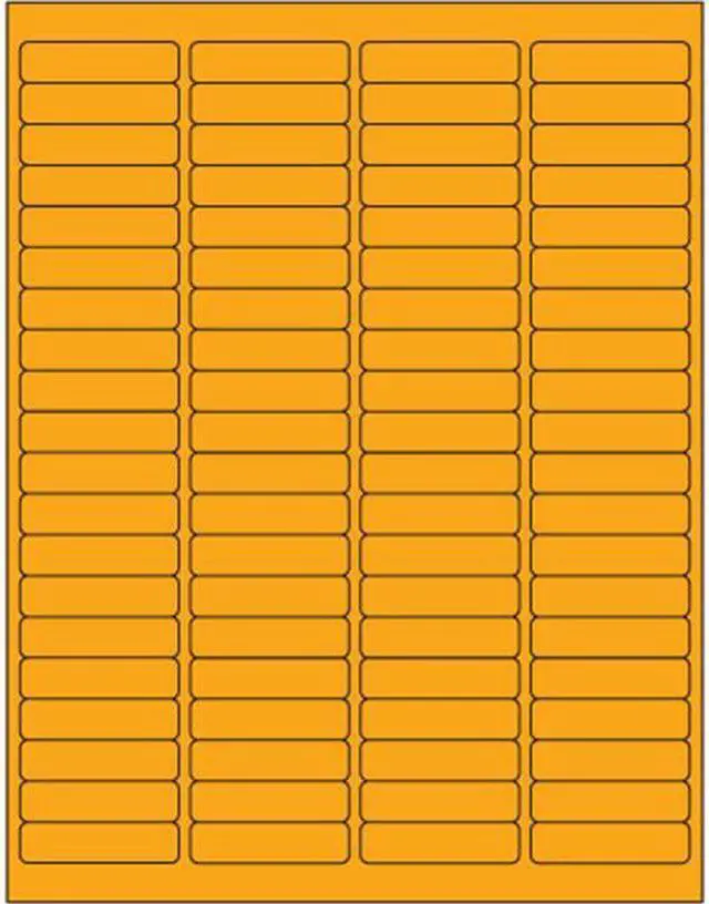 Main image of Tape Logic LL171OR 1.94 x 0.5 in. Fluorescent Orange Rectangle Laser Labels - Pack of 8000