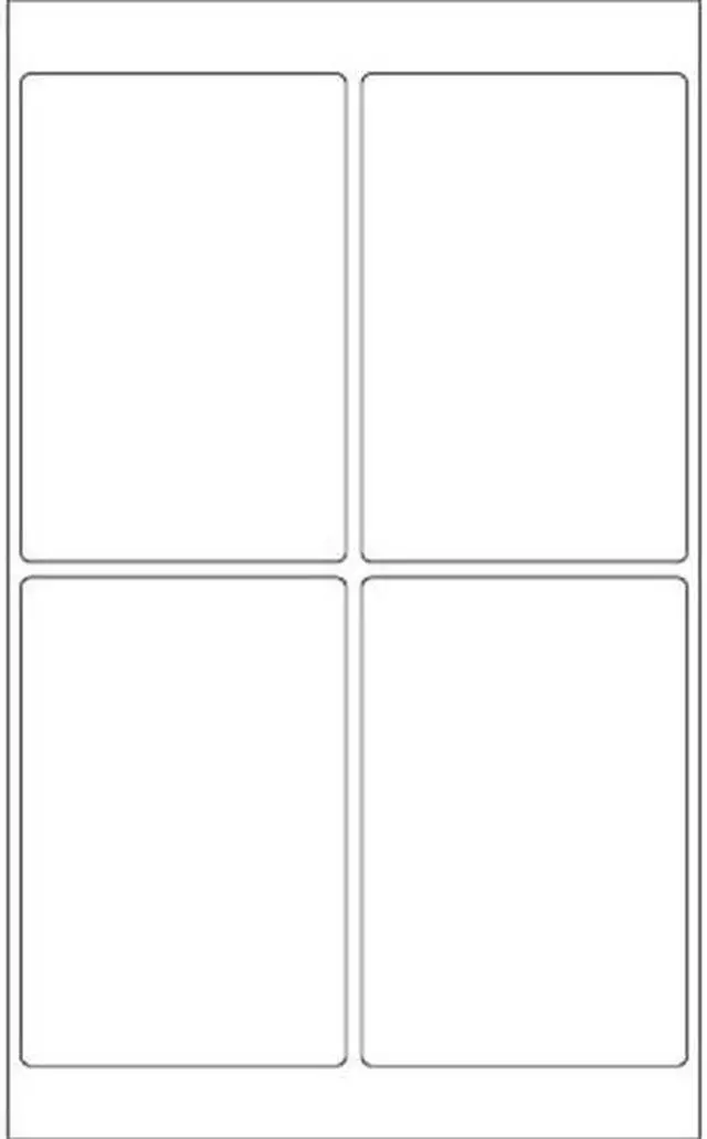 Main image of Tape Logic LL204 4 x 6 in. Glossy White Rectangle Laser Labels - Pack of 400