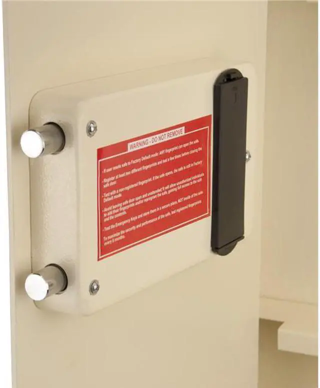 Alt view image 8 of 13 - Large Biometric Wall Safe (Left Opening)