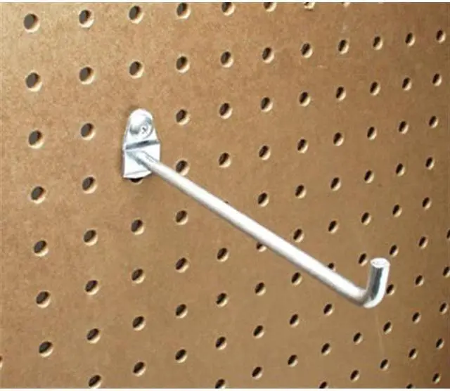 Main image of Triton Steel Single Rod Pegboard Hook Bright Zinc  Steel  71619
