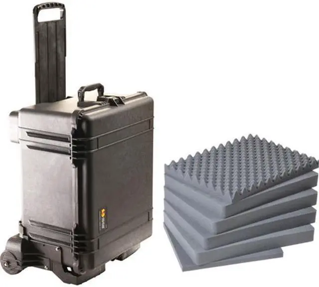Alt view image 7 of 13 - Pelican  1620M Case and Mobility Kit with Foam, Black