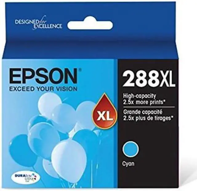Alt view image 3 of 7 - Epson DURABrite Ultra 288XL High Yield Inkjet Ink Cartridge Cyan Pack T288XL220S