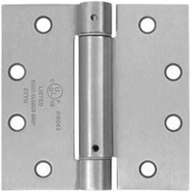 Main image of Deltana DSH45U32D Spring Hinge - 4.5 x 4.5 in. - Brushed Stainless
