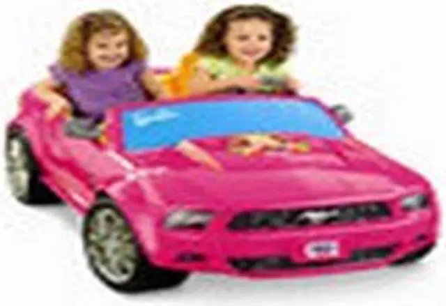 Alt view image 7 of 13 - Fisher-Price Power Wheels Barbie Ford Mustang