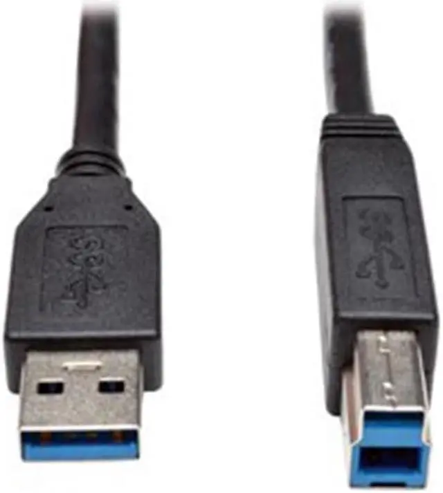 Main image of Tripp Lite U322-003-BK USB 3.0 SuperSpeed Device Cable, Black - 3 ft.