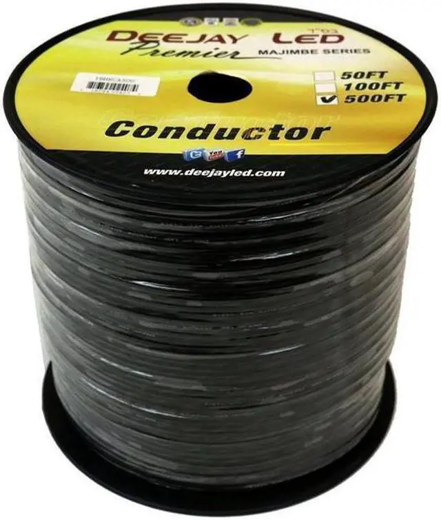 Main image of Deejay LED TBHRCA500 500 ft. of Raw Twisted Pair RCA Signal Cable