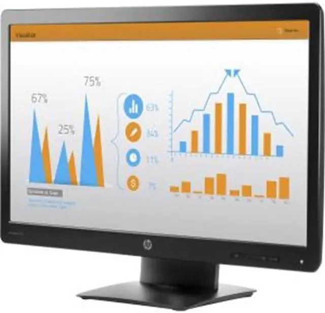 Alt view image 9 of 15 - HP ProDisplay P232 23" Full HD 1920x1080 60Hz 5ms VGA DisplayPort Anti-Glare LED Backlight LCD Business Monitor