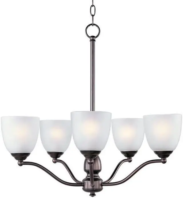 Main image of Maxim 10065FTOI 23.5 x 25 in. Stefan 5-Light Chandelier, Oil Rubbed Bronze