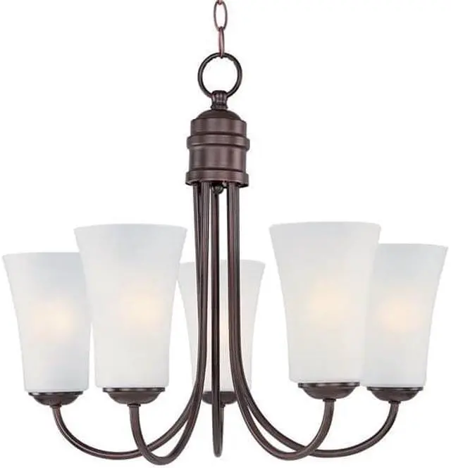 Main image of Maxim 10045FTOI Logan 5-Light Chandelier, Oil Rubbed Bronze