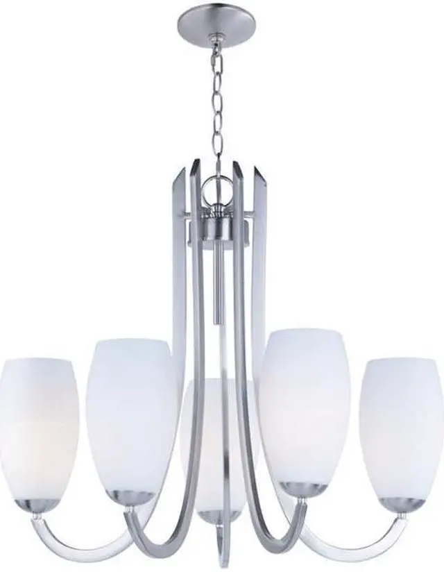Main image of Maxim 21655SWSN Taylor 5-Light Chandelier, Satin Nickel