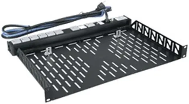 Main image of Middle Atlantic Products U1V 10.4 in. Utility Rackshelf, 1 RU, Vented