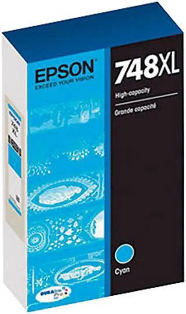 Alt view image 3 of 10 - Epson Durabrite Pro 748 Ink Cartridge - Cyan