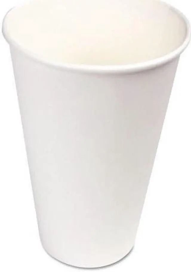 Main image of Boardwalk WHT16HCUP Paper Hot Cups, 16 oz, White, 1000 / Carton