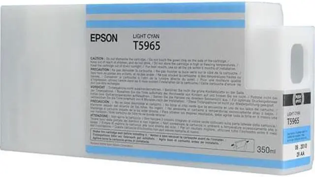 Alt view image 3 of 8 - Epson - T596500 - Epson UltraChrome HDR Light Cyan Ink Cartridge - Inkjet - Light Cyan