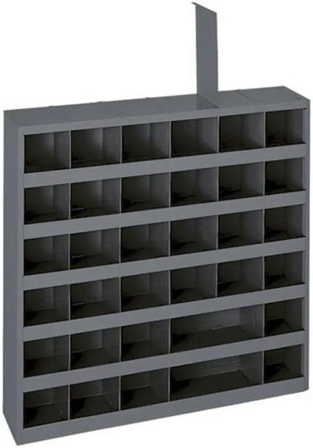 Alt view image 3 of 4 - DURHAM MFG 314-95 Prime Cold Rolled Steel Pigeonhole Bin Unit , 4 3/4 in D x