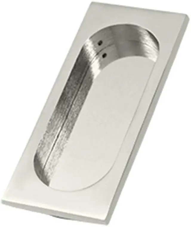 Main image of Deltana FP4134U14 4 x 1.62 x 0.37 in. Large Flush Pull, Bright Nickel - Solid