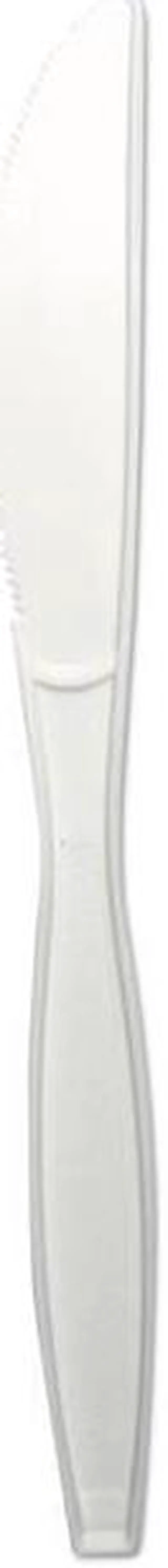 Alt view image 2 of 4 - Boardwalk KNIFEHWPPWH Heavyweight Polypropylene Cutlery, Knife, White, 1000 / Carton