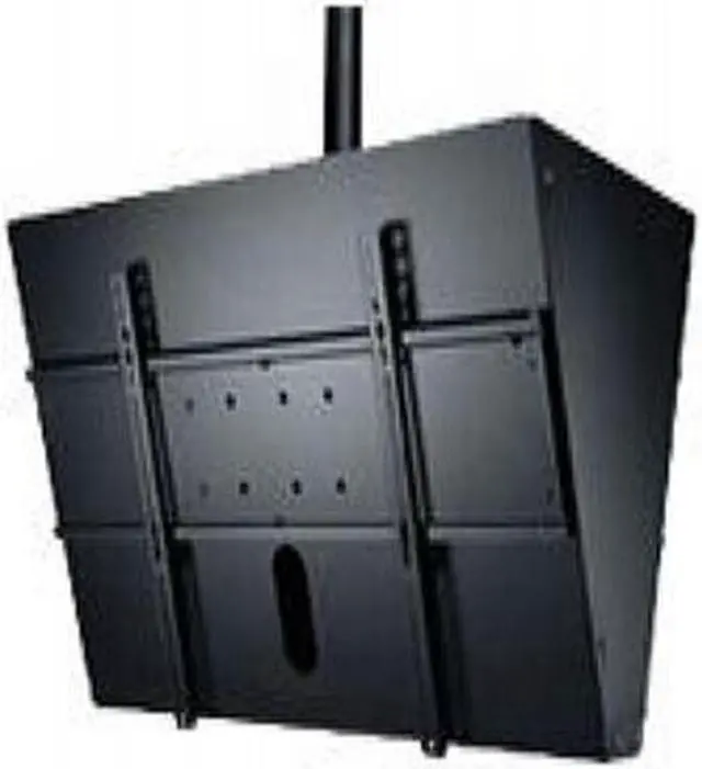 Alt view image 3 of 8 - Peerless Industries Back-to-back Ceiling Mount With Media Player Storage For 40-65 Flat Panel Disp