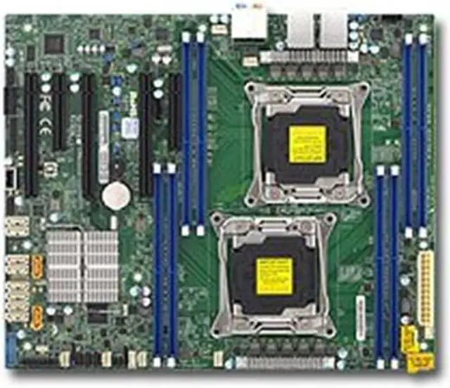 Alt view image 2 of 8 - Supermicro MBD-X10DAL-I-B E5-2600 v3 with R3 Socket DDR4 SATA PCI-Express ATX Motherborad