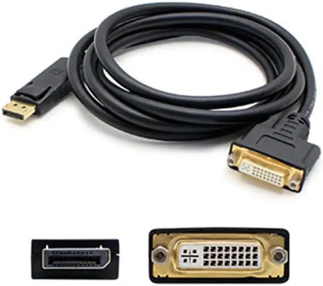 Alt view image 3 of 19 - DisplayPort 1.2 Male to DVI-I (29 pin) Female Black Active Adapter For Resolution Up to 1920x1200 (WUXGA)