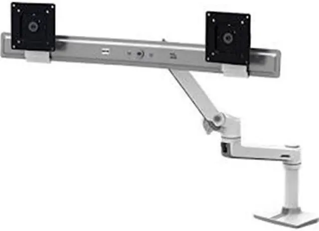 Main image of ERGOTRON 45-489-026 LX Dual Direct Arm Desk Mount - 32-inch - Aluminum