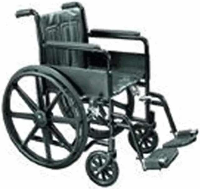 Main image of Wheelchair Econ Rem Desk Arms 20  W/Elev Legrest  Dual Axle