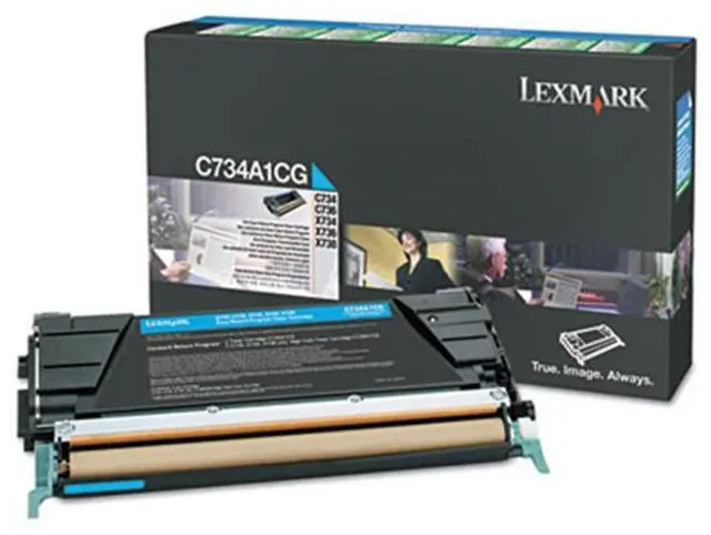 Alt view image 8 of 19 - Cyan High Yield Toner Cartridge for Lexmark C748H1CG C748DE, C748DTE, C748E, Genuine Lexmark Brand