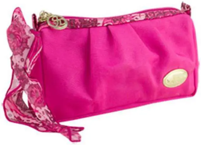 Alt view image 2 of 3 - Jacki Design Summer Bliss Compact Makeup Cosmetic Bag Hot Pink
