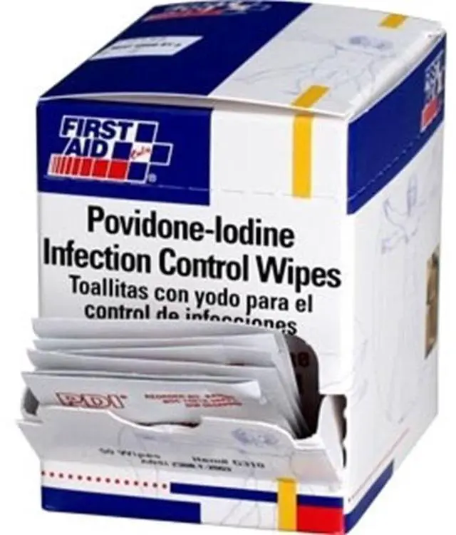 Main image of First Aid Only FAOG310 First Aid Povidone - Iodine Wipe