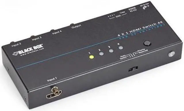 Alt view image 2 of 4 - Black Box VSW-HDMI4X1-4K 4K HDMI Switch - 4x1