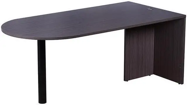 Main image of Norstar N147-DW Bullet Desk, Driftwood - 71 x 35 in.