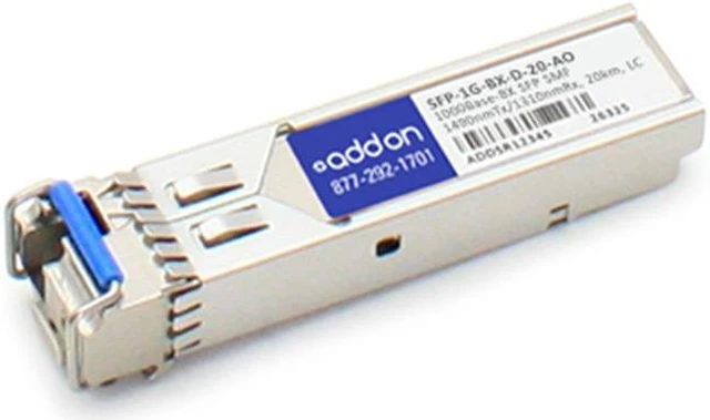 Alt view image 2 of 5 - Addon Msa And Taa Compliant 1000Base-Bx Sfp Transceiver (Smf 1490Nmtx/1310Nmrx 20Km Lc Dom)