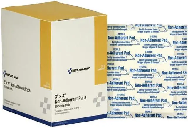 Alt view image 4 of 5 - First Aid Only I256 Refill For Smartcompliance General Business Cabinet, Non-Adherent Pads,3X4,50/Bx