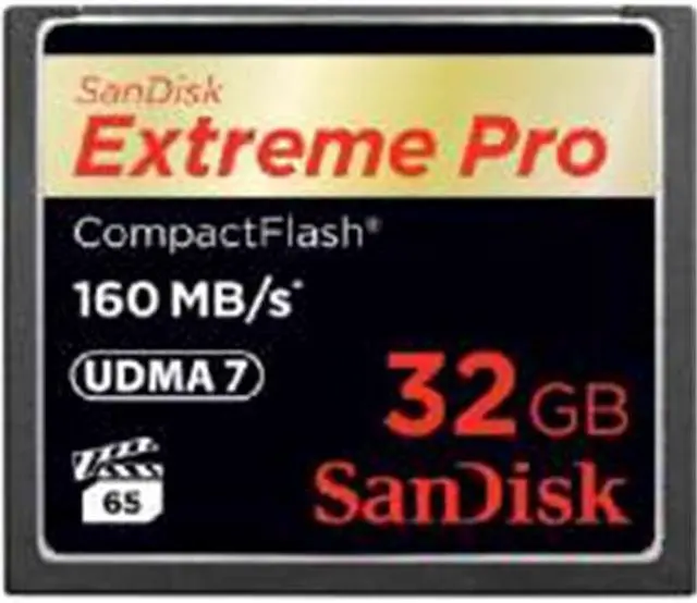 Main image of Sandisk SDCFXPS-032G-A46 Extreme Pro 32 GB Compactflash Cf Card