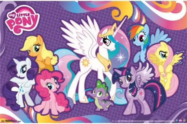 Alt view image 2 of 2 - Posterazzi TIARP13640 My Little Pony - Friends Poster Print - 24 x 36 in.