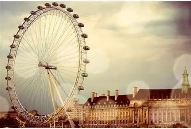 Main image of Sun Dance Graphics PDX8713QSMALL London Ferris Wheel Poster Print by Emily Navas, 12 x 18 - Small