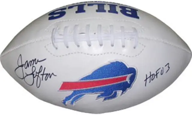 Main image of Athlon CTBL-016490 James Lofton Signed Buffalo Bills White Logo Football - HOF 03
