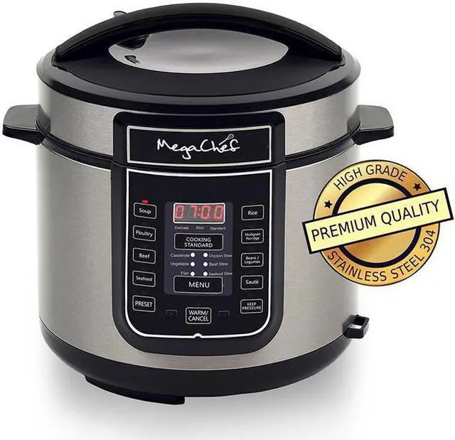 Main image of MEGACHEF MCPR100A Quart Digital Pressure Cooker with 14 Pre-set Multi Function