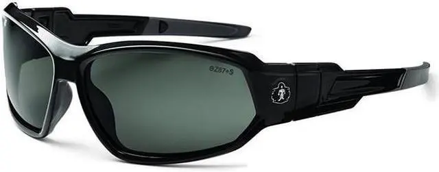 Main image of Ergodyne 56030 Skullerz Loki Safety Glasses/Goggles, Black Frame/Smoke Lens, Nylon/Polycarb