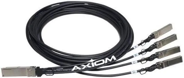 Alt view image 2 of 9 - Axiom 470-AAGD-AX 470-Aagd : 40Gbase-Cr4 Qsfp+ To 4 10Gbase-Cu Sfp+ Passive Dac Cable Dell Compati