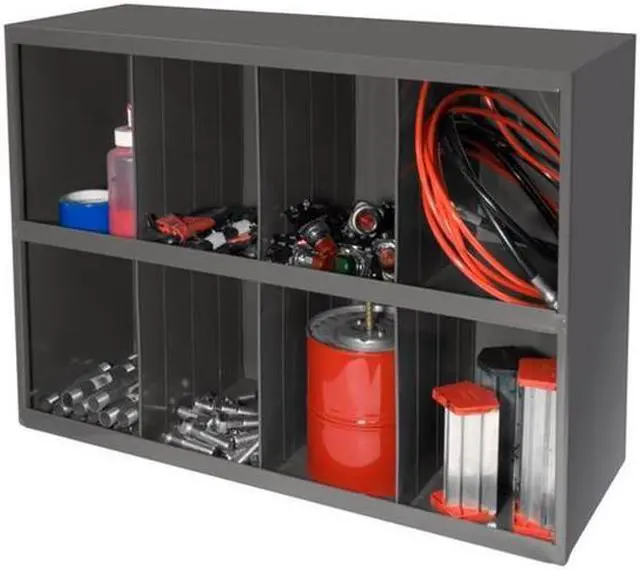 Alt view image 2 of 5 - DURHAM MFG 396-95 Prime Cold Rolled Steel Pigeonhole Bin Unit , 12 in D x 23