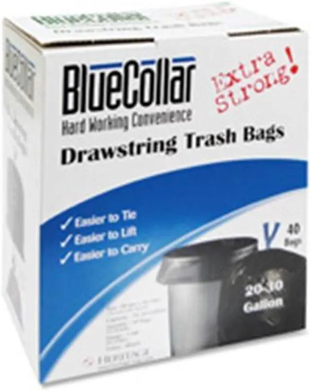 Alt view image 2 of 5 - Bluecollar Liner,Can,30gal,1.0ml,Bk N6034YKRC1