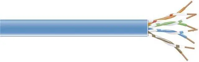 Main image of Black Box C6-CMP-SLD-BL CAT6 250-MHz Solid Bulk Cable - Unshielded, Plenum, Pull Box, Blue, 1000 ft.