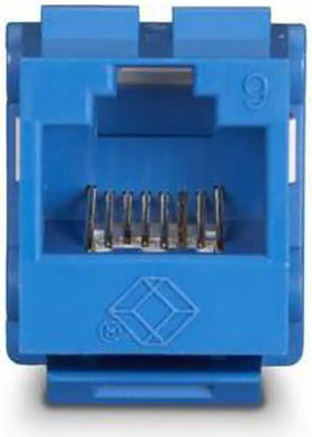 Alt view image 2 of 2 - Black Box FMT630-R3 Gigatrue2 Cat6 Jack, Universal Wiring, Component Level, Single Pack, Blue