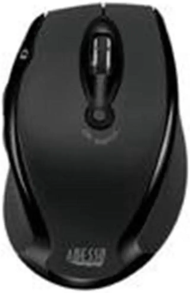 Alt view image 8 of 16 - Adesso iMouse M20B - Wireless Ergonomic Optical Mouse - Optical - Wireless - Radio Frequency - Black - USB - 1600 dpi - Scroll Wheel - Right-handed Only