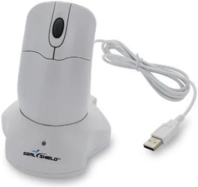 Main image of Seal Shield STWM042WE Silver Storm Waterproof Encrypted - Mouse - Optical - 3 Buttons - Wireless - 2.4 Ghz - Usb Wireless Receiver - White